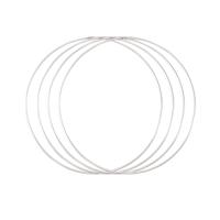 Vaessen Creative • metalen ringen set ø30cm 3mm zilver 4x - thumbnail
