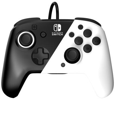 Nintendo PDP Nintendo Switch Controller schwarz/w Gamepad Nintendo Switch, Nintendo Switch OLED Zwart, Wit