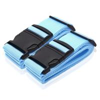 Bagageband - 2x Kofferriem Blauw - thumbnail