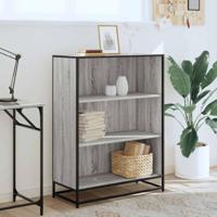 Boekenkast 80,5x35x107,5cm bewerkt hout grijs sonoma eikenkleur - thumbnail