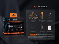 Fenix Light HM71R Hoofdlamp LED werkt op een accu - thumbnail