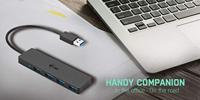 i-tec 4-Port USB 3.0 Slim Passive usb-hub - thumbnail