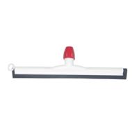 Kunststof vloertrekker 45 cm zwart natuurrubber - thumbnail