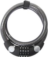 CONTEC cijfer-kabelslot "ecoloc" ct comb.cable lock ecoloc 15mm x 85cm black - thumbnail