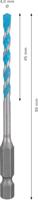 Bosch Accessoires Expert MultiConstruction HEX-9 boor 4 x 45 x 90 mm - 1 stuk(s) - 2608900570 - thumbnail