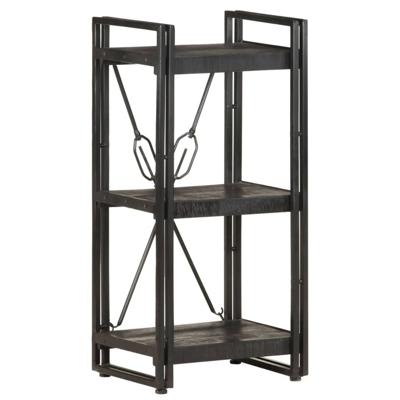 VidaXL Boekenkast met 3 schappen 40x30x80 cm massief mangohout