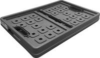 Sunware Square vouwkrat 46L antraciet - thumbnail