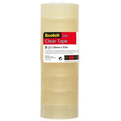 Plakband scotch 508 19mmx33m transparant