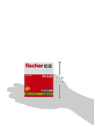 fischer universeel pluggen UX- 6x35 mm[100] zonder kraag