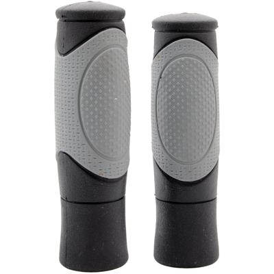 Simson ergo shift handvatten - zwart-licht grijs - 92mm - fiets Simson ergo shift handvatten - zwart-licht grijs - 92mm - fiets