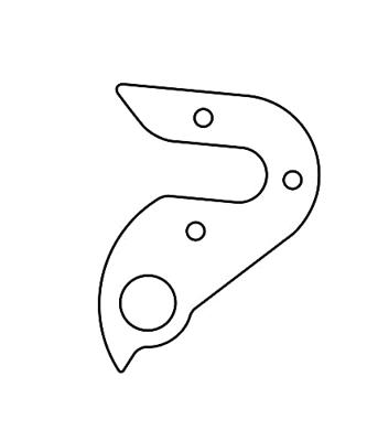 Union derailleurpad gh-062 met schroefset m4x0.7