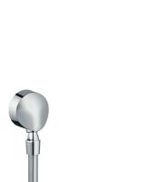 Hansgrohe FixFit muuraansluitbocht E met terugslagklep en kogelgewricht, chroom - thumbnail