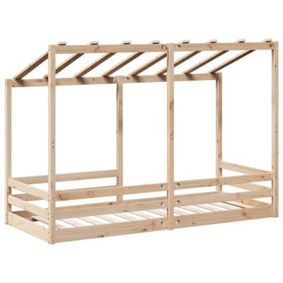 Kinderbed met bedhuis 90x190 cm massief grenenhout