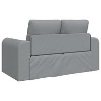 Slaapbank Lichtgrijs 148 x 71 x 83 cm Stof - thumbnail