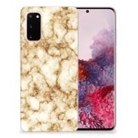 Samsung Galaxy S20 | TPU | Siliconen hoesje | Marmer Goud - thumbnail