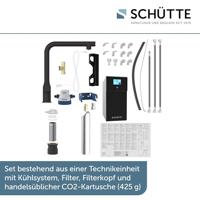 Schutte AQUASTAR PREMIUM spoelwater mengkraan | + Koel- en filtersysteem | Mat Zwart - 99960 - thumbnail