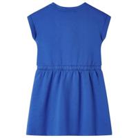 Kinderjurk met trekkoord 116 kobaltblauw - thumbnail