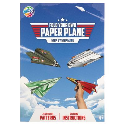 Fold your own paper planes block 24 sheet 25x18cm | 12 stuks