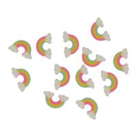 Mini Gummetjes Regenboogwolken in Glas, 12st. - thumbnail