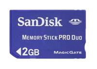 Sandisk 2 GB Pro Duo Memory Stick - thumbnail