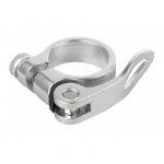 VWP zadelpenklem snelspanner 34,9mm zilver
