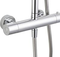 Saqu Eurotrend 225 regendoucheset met 4 straalsoorten Ø23cm chroom - thumbnail