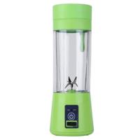 380ml 6 Blender Juicer Cup USB oplaadbare elektrische automatische groente sap van citrusvruchten oranje Maker Cup Mixer fles (6 messen-groen) - thumbnail