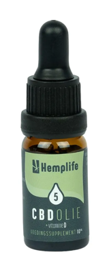 Hemplife CBD Olie 5% + Vitamine D