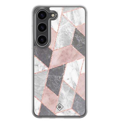 Samsung Galaxy S23 Plus hybride hoesje - Stone grid Samsung Galaxy S23 Plus hybride hoesje - Stone grid