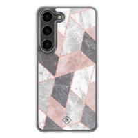 Samsung Galaxy S23 Plus hybride hoesje - Stone grid - thumbnail