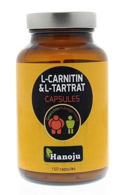 Hanoju L-Carnitine & L-Tartraat 150 Vegetarische capsules