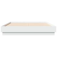 Bedframe LED massief hout wit 120x200 cm - thumbnail