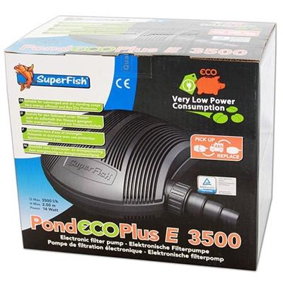 Superfish Pond Eco Plus E 3500 Vijverpomp - Energiezuinig, Krachtige Werking 14W
