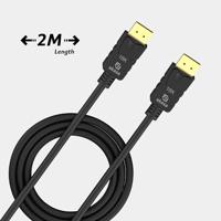 Akasa AK-CBDP27-20BK DisplayPort kabel 2 m Zwart - thumbnail