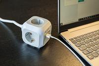Brennenstuhl ALEA-Power 2xUSB-Charger + stekkerblok 4-voudig stekkerdoos - thumbnail