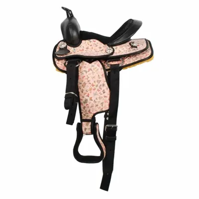 Pagony Westernzadel Buffaloo roze maat:10