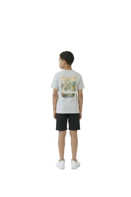 Malelions Heron T-Shirt Kids Lichtgrijs - Maat 164 - Kleur: Gebroken Wit | Soccerfanshop