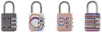 Hangslot masterlock 3 cijfer 30mm 4 patronen ass - thumbnail