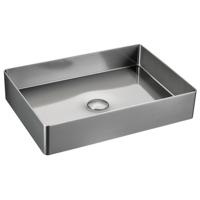 Waskom Sapho Aurum Vierkant 50 x 35 cm RVS - thumbnail