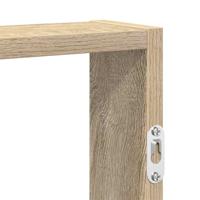 Wandschap 43x9x60 cm bewerkt hout sonoma eikenkleurig - thumbnail