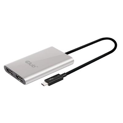 CLUB3D Thunderbolt© 3 naar Displayport© 1.2 Dual Monitor 4K 60Hz CLUB3D Thunderbolt© 3 naar Displayport© 1.2 Dual Monitor 4K 60Hz