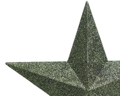 Decoris Piek Kunststof Groen met glitters 4.2x19x19cm - thumbnail