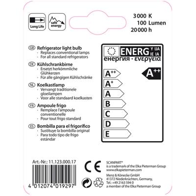 Scanpart koelkastlamp E14 15W 100Lm LED Koelkast accessoire