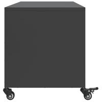Tv-meubel 100,5x39x43,5 cm staal zwart - thumbnail