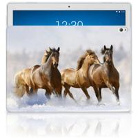 Lenovo Tab P10 Back Case Paarden - thumbnail