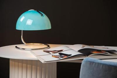 Lucide CATO - Tafellamp - Ø 23,5 cm - 1xE27 - Blauw