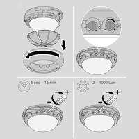 Steinel bewegingsmelder infrarood IS 360-3 Wit 006532 plafondsensor - thumbnail