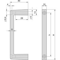 nVent SCHROFF 20860258 Greep 2 stuk(s) - thumbnail