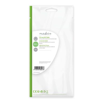 3,5 mm AV-Kabel | 3,5 mm AV Male - 3,5 mm AV Male | 2,0 m | Zwart