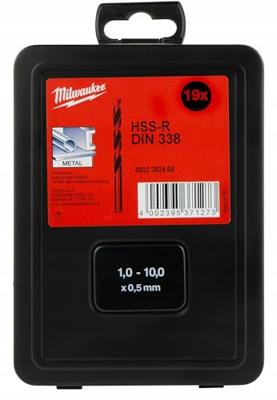 Milwaukee Accessoires set hss-r metaalboren in metalen cassette (19-delig) - 4932352468
